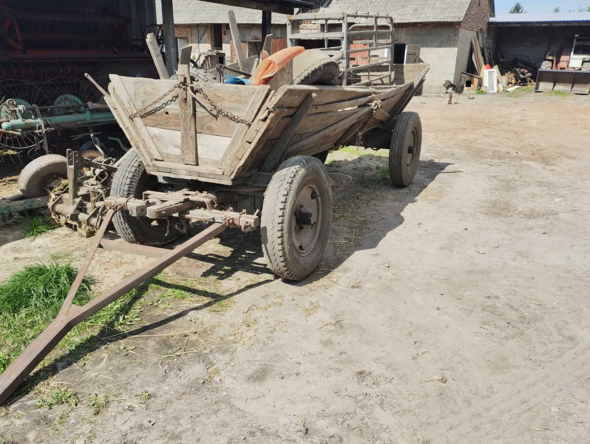 Wóz konny do traktora.