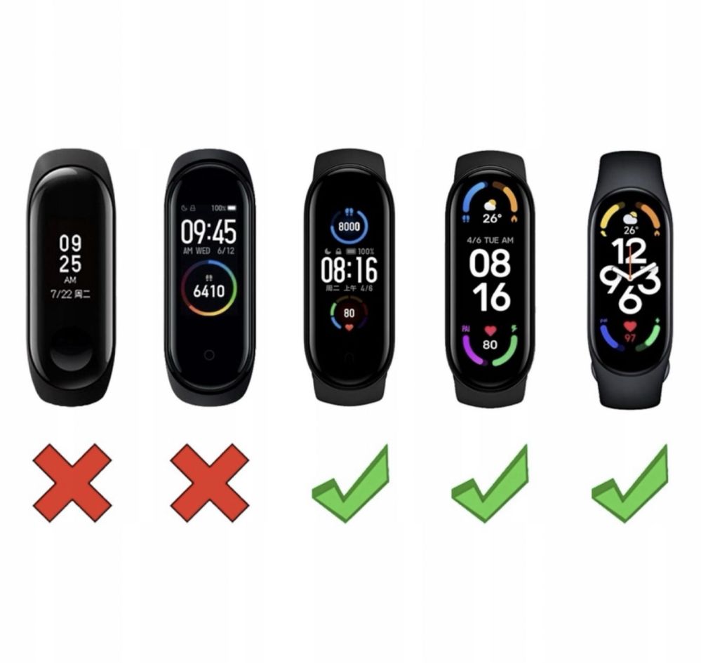Opaski do Xiaomi Mi Band 5/6/7 | DUŻO KOLORÓW!