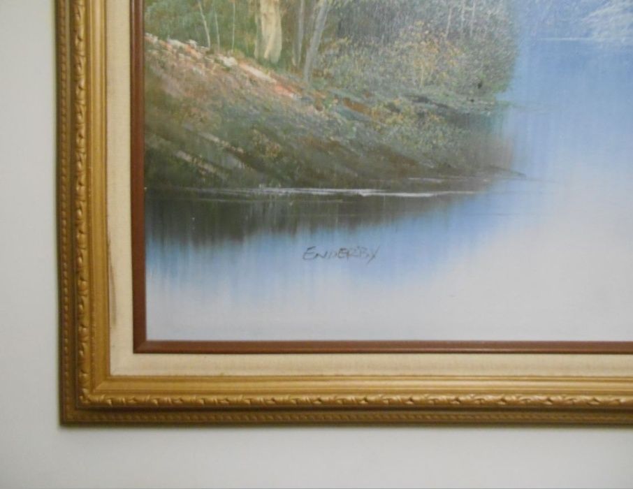 Grande quadro ORIGINAL do FAMOSO pintor Samuel George Enderby.