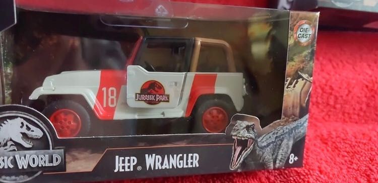 Jada Toys Park Jurajski  1:32 Jeep Wrangler Jurassic Park