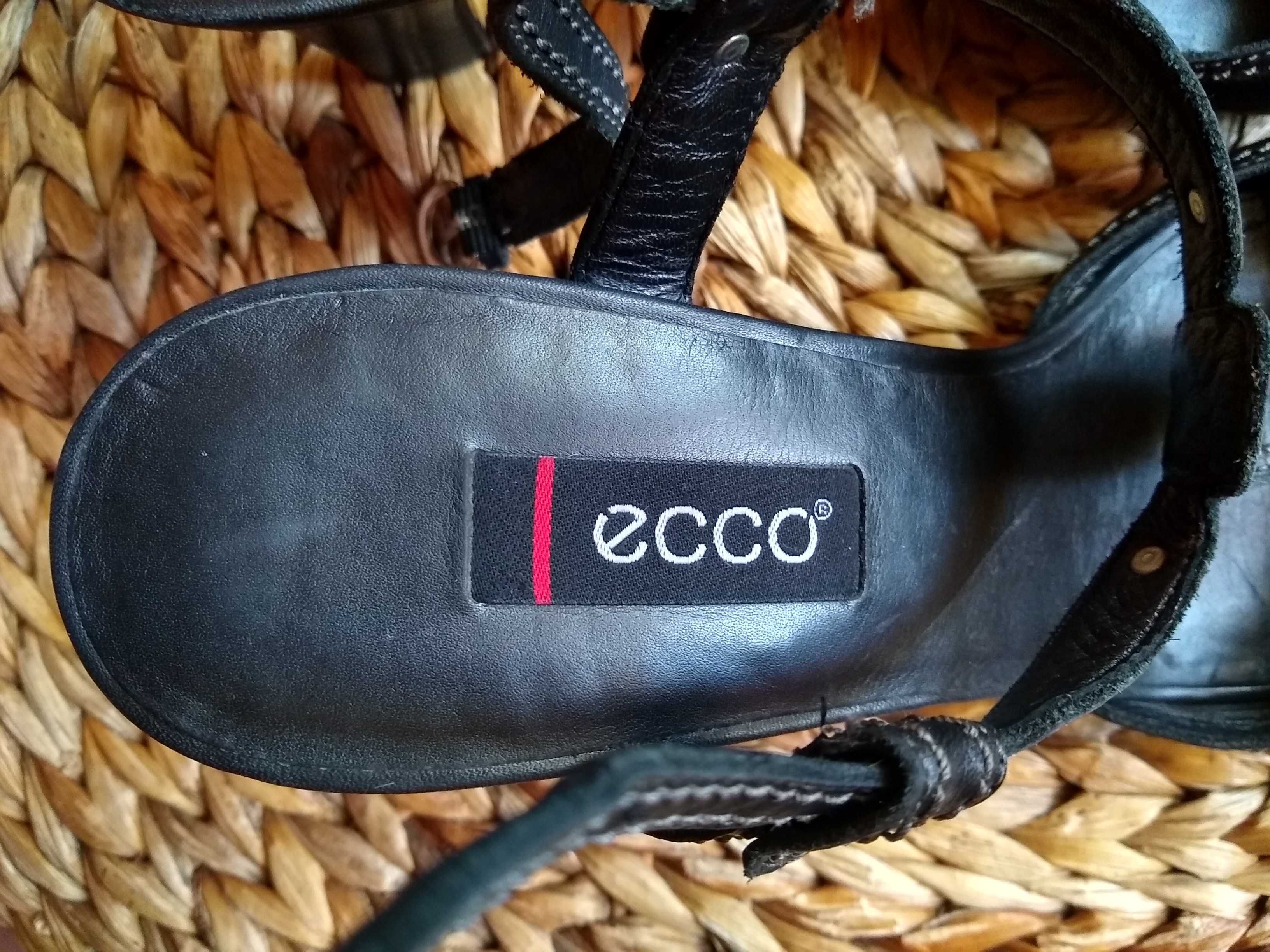 ECCO  Eleganckie buty na wysokim obcasie, 100% Skóra, Roz 41 / 26,5 cm