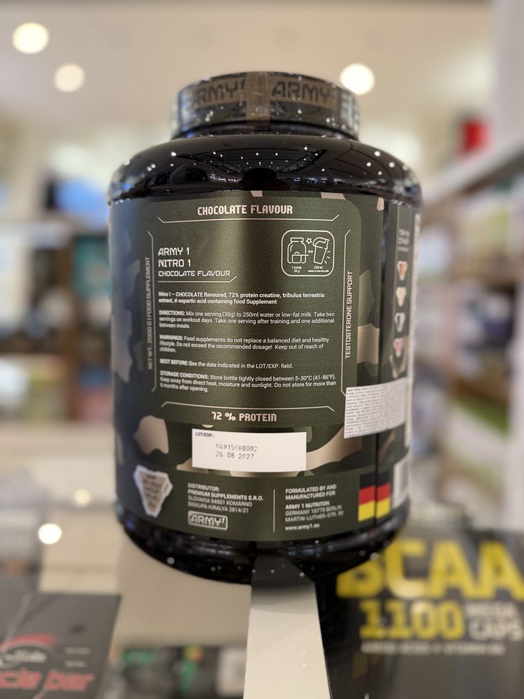 Koncemtrat Białka ARMY1 Nitro1 2000g czekolada protein wpc RADOM