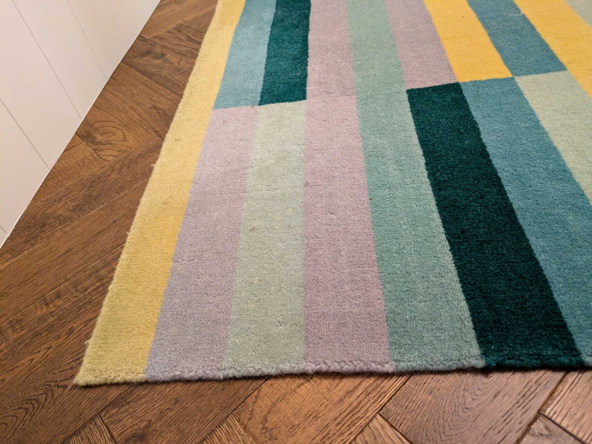 IKEA KRONGE Dywan z krótkim włosiem 170x240 cm naturalny wełniany