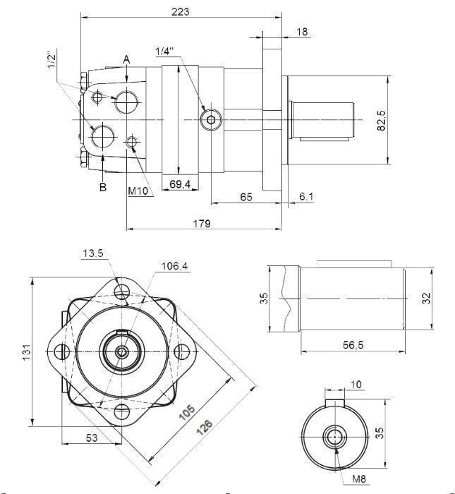 Silnik Hydrauliczny BMS SMS OMS 400 cm3 ALSG3 GR3 [1221]
