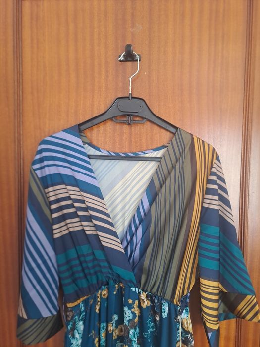 Vestido comprido estampado