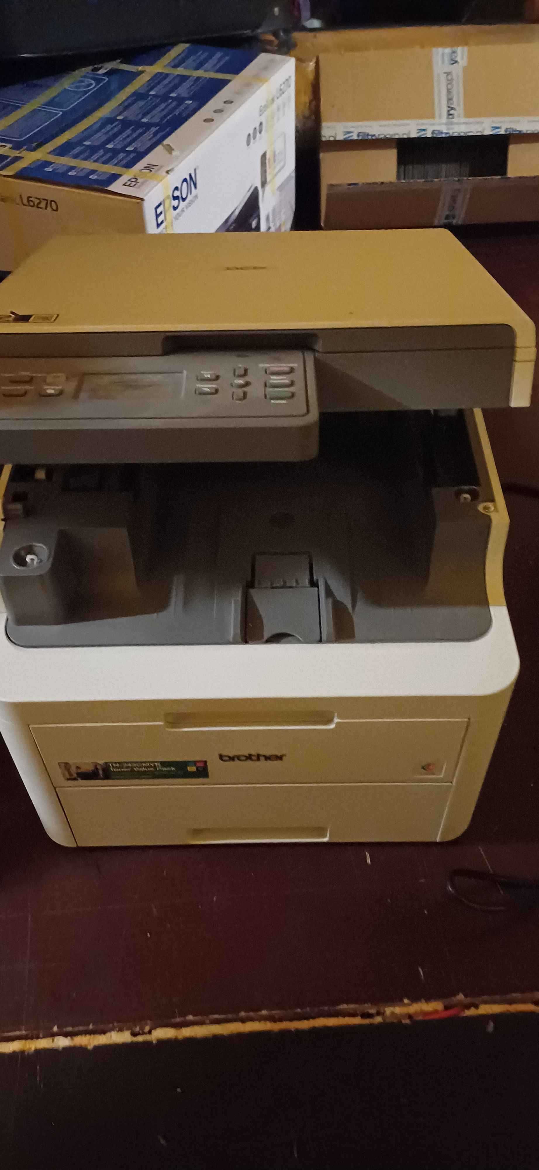 Drukarka Brother DCP-L3510CDW Kolor WiFi Duplex+4 zamienniki cartridge
