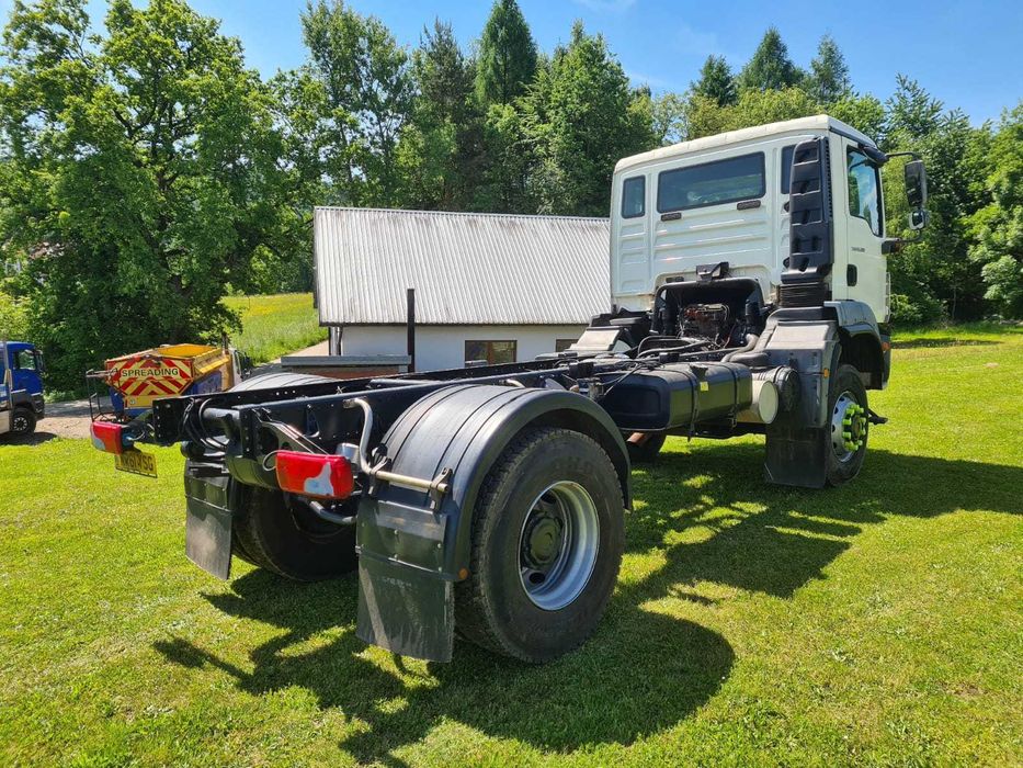 MAN TGM 18.290 4X4 piaskarka manual reduktor blokada mostów wywrotka