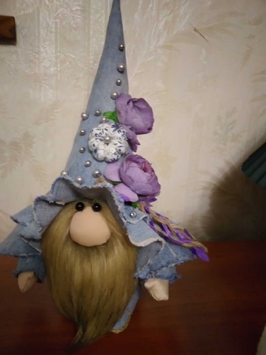 Джинсовий гном-подарунок