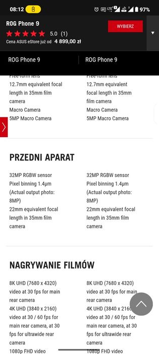 Sprzedam telefon gamingowy ROG Phone 9