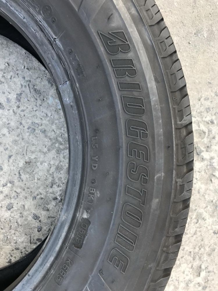 Bridgestone 195/75r16c 6 шт комплект літо оригінал склад б/у два катка