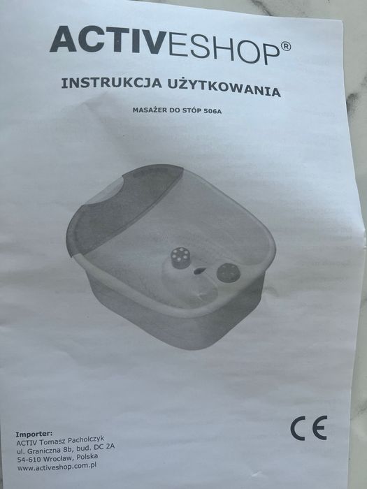 Masażer do stóp nowy