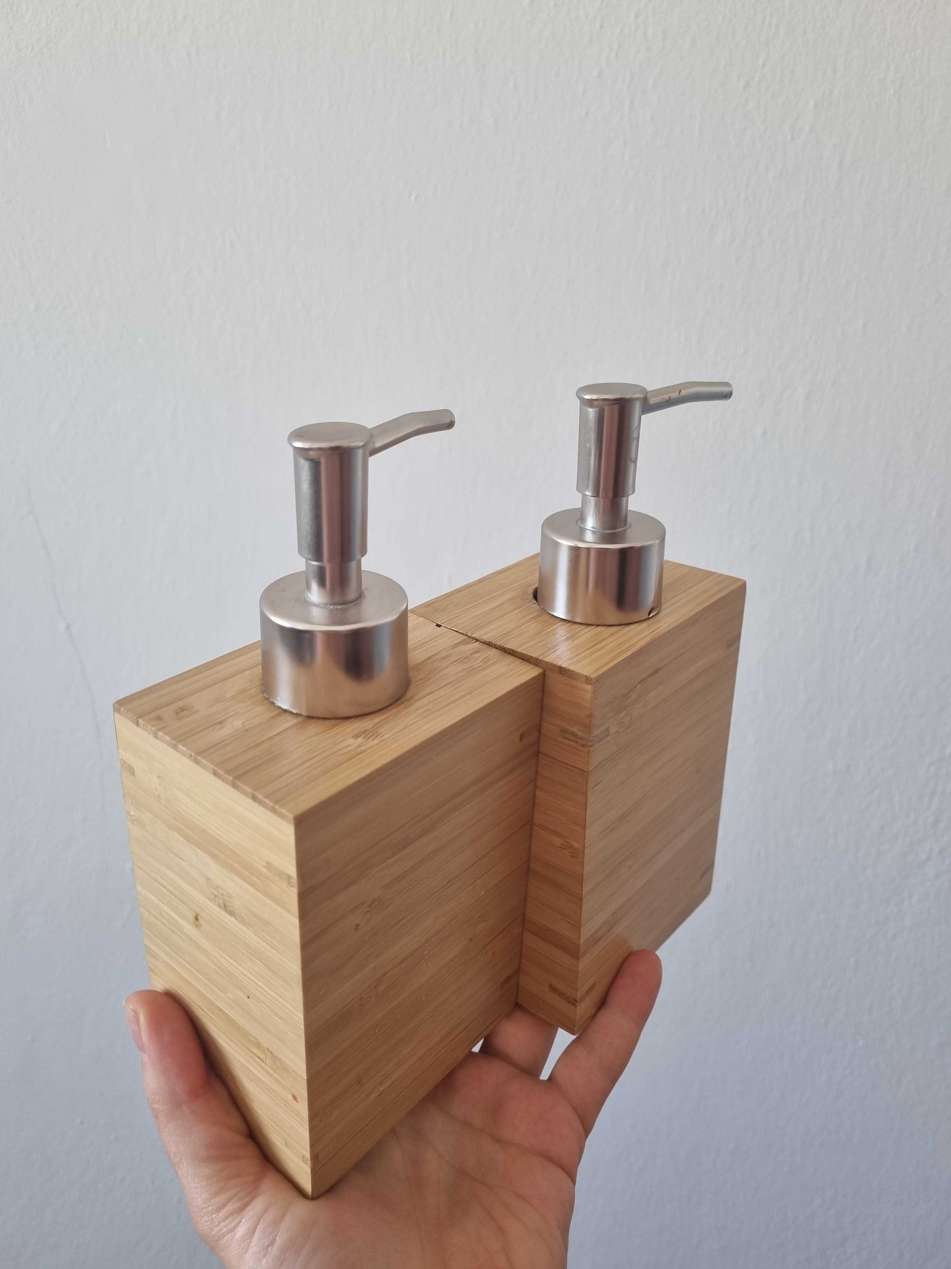 2 x pojemnik na mydło bambusowy dozownik jak drewniany Ikea bambus