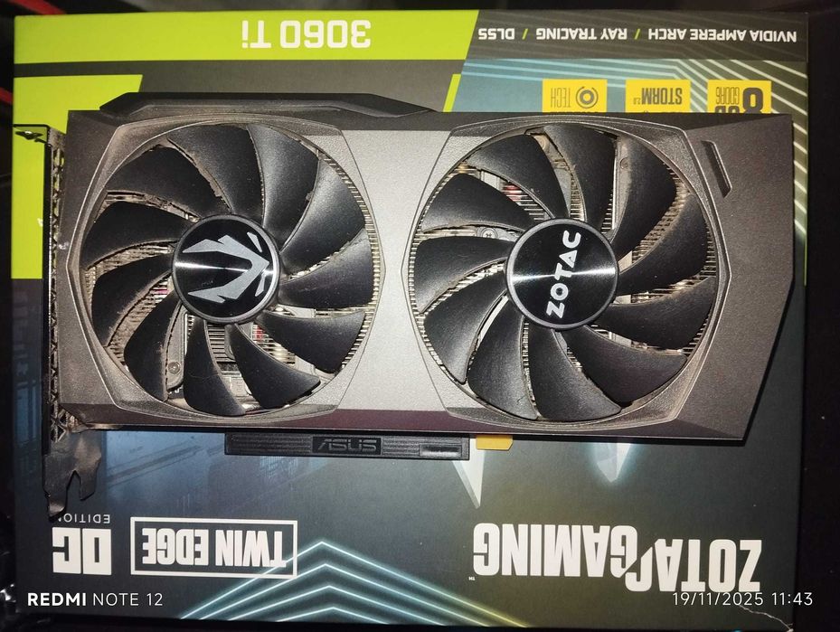 Placa Gráfica ZOTAC GAMING RTX 3060 Ti - 8GB - Excelente Estado.