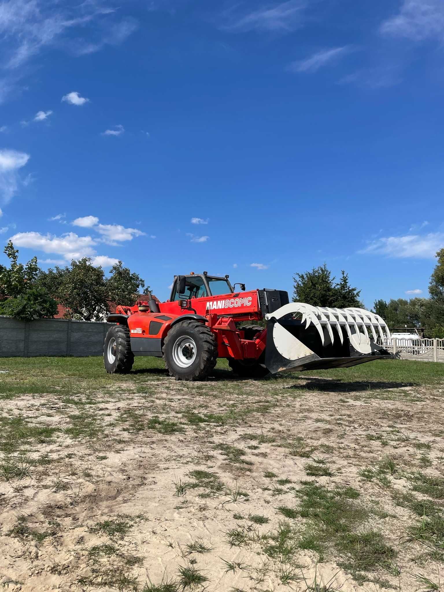 Usługi ładowarką teleskopową - Manitou 14m, 3,5t