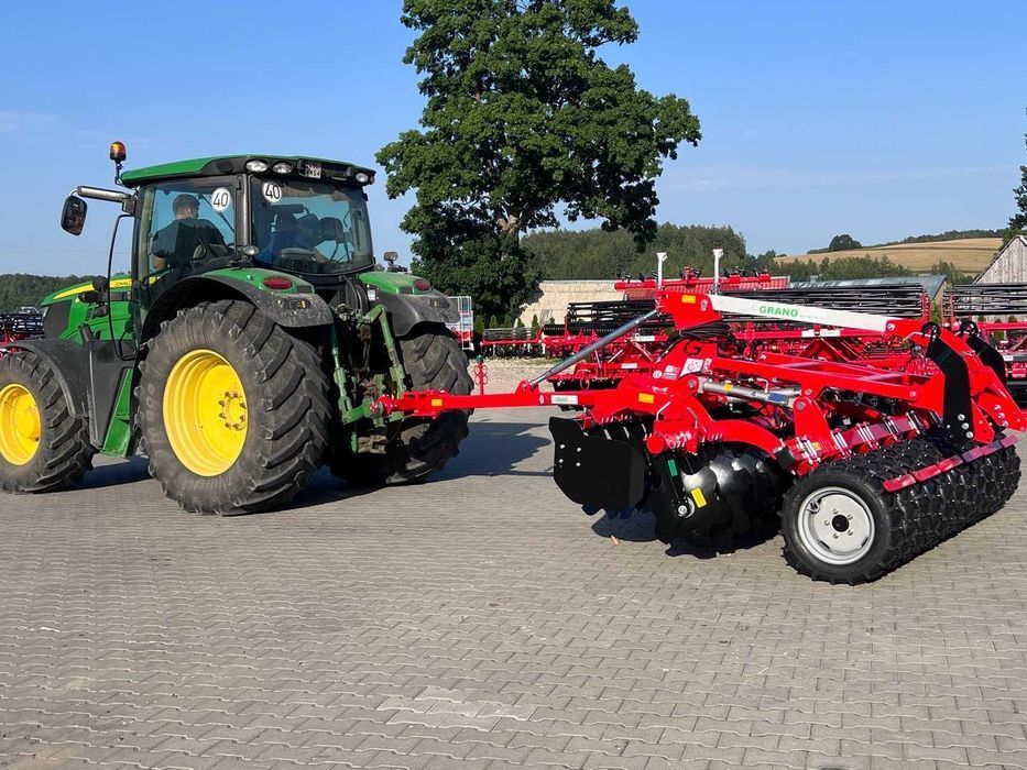 Brona talerzowa SHOP 3 m GRANO SYSTEM wał oponowy 2,5 m 2,7 m OD RĘKI