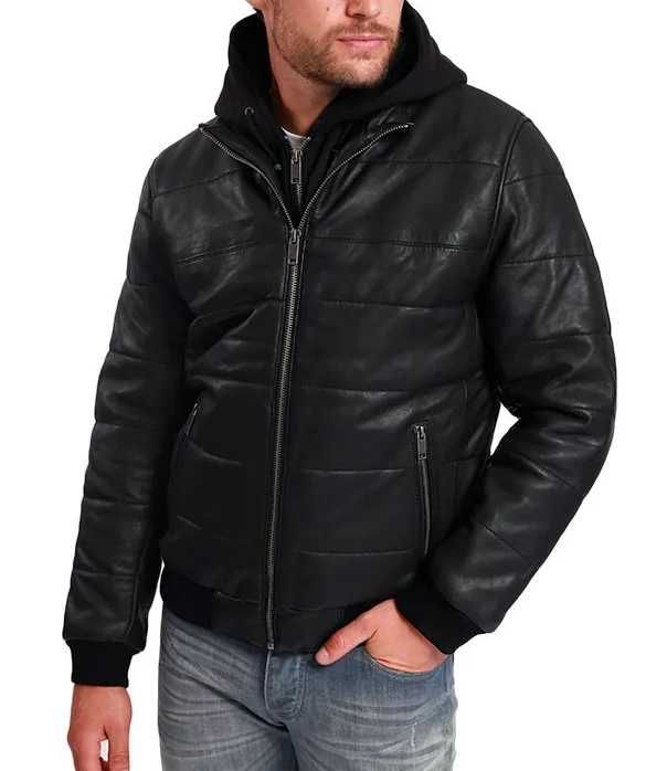 Kurtka męska ze skóry owczej Lee Cooper r. 2XL model BENJI, ocieplana