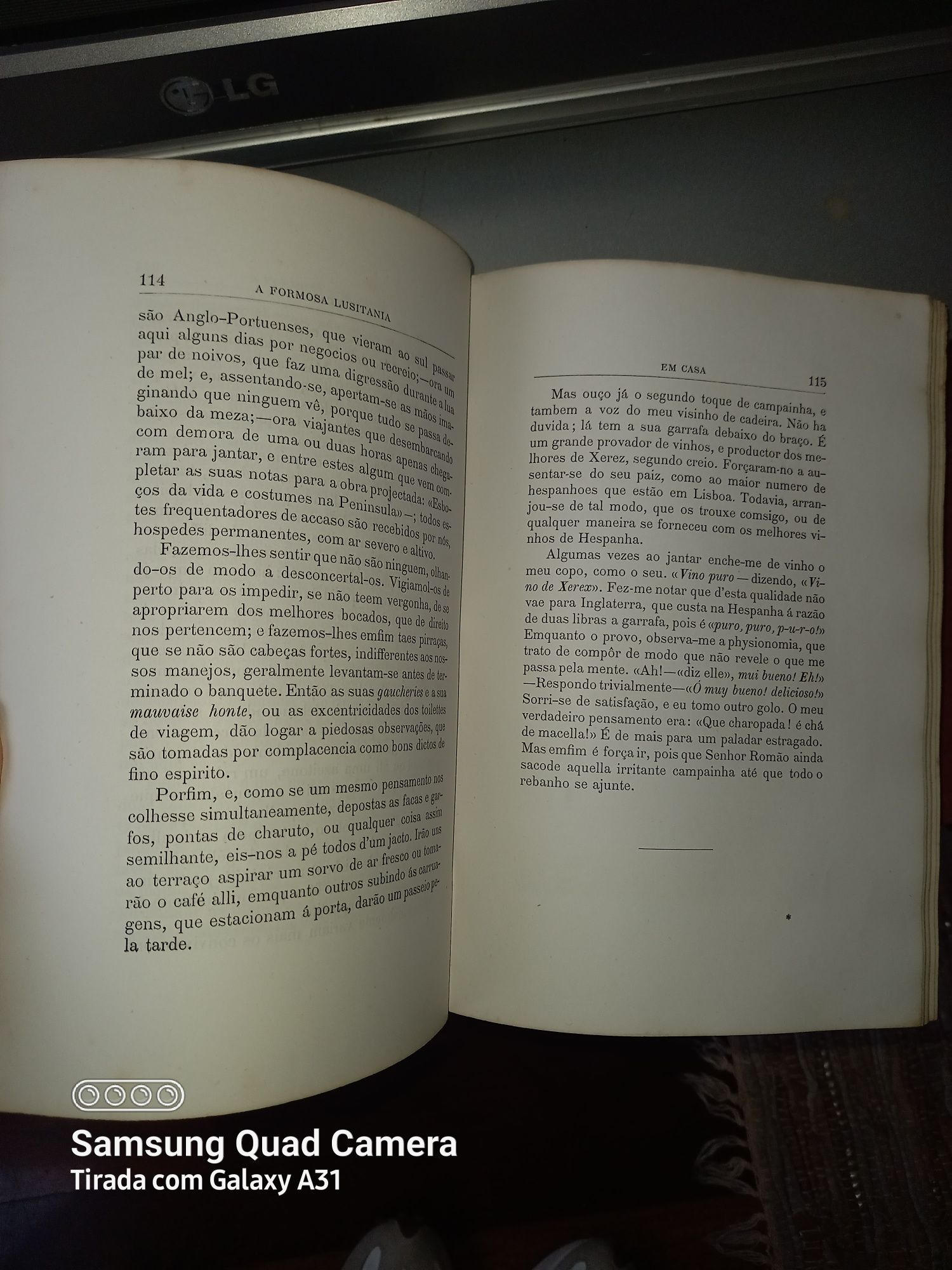 Livro antigo A FORMOSA LUSITANIA
Catharina Ca