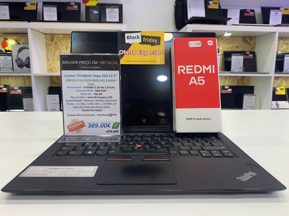 Lenovo ThinkPad Yoga 260 = Oferta do telemóvel Redmi A5 Novo/ lacrado