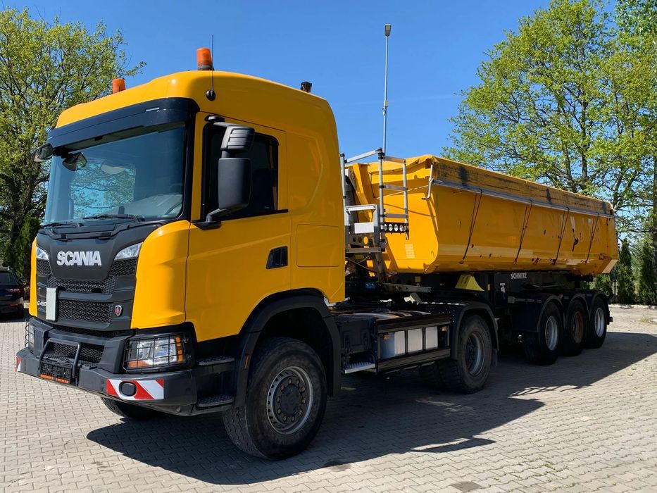 Scania G450 XT 4x4 EURO6 CIĄGNIK SIODŁOWY Z HYDRAULIKĄ WYWROTU  | 15 sztuk | TOP stan | 1 wł | Z Niemiec | kontrakt Scania |