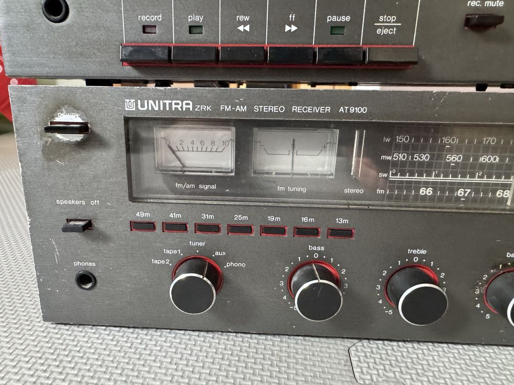 Unitra AT9100 unitra M9115 ZRK amplituner deck
