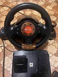 Руль с педалями для PS2, PS3, ПК