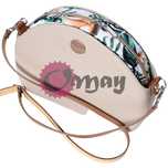Piaskowy organizer OBAG MOON LIGHT Storczyki biszkopt 2 kieszenie OMAY