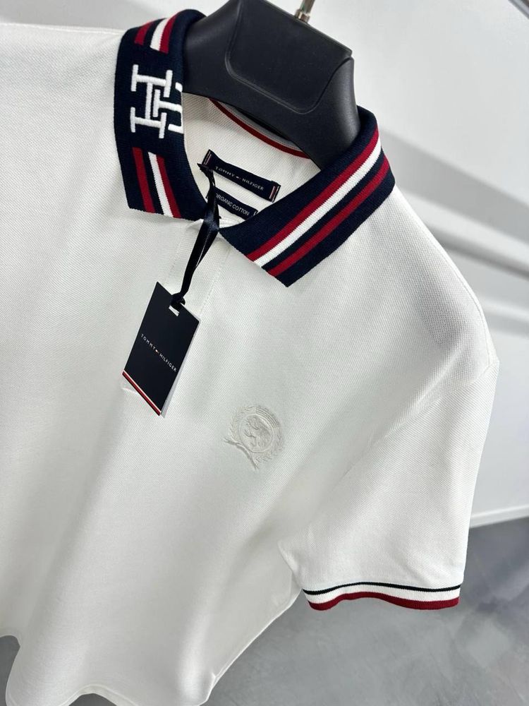 Чоловіче поло Tommy Hilfiger, синє, чорне, біле