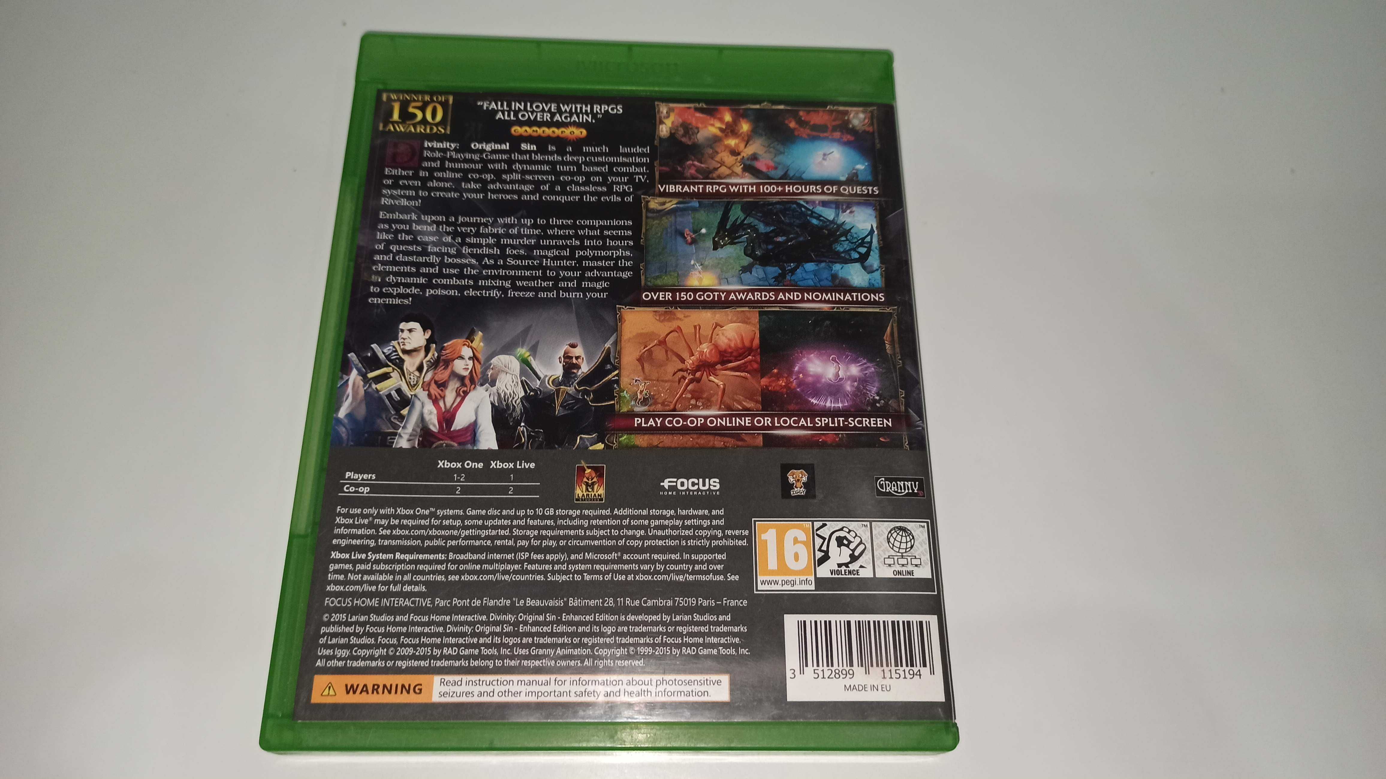 xbox one Divinity Original Sin ENHANCED EDITION PL polsku unikat