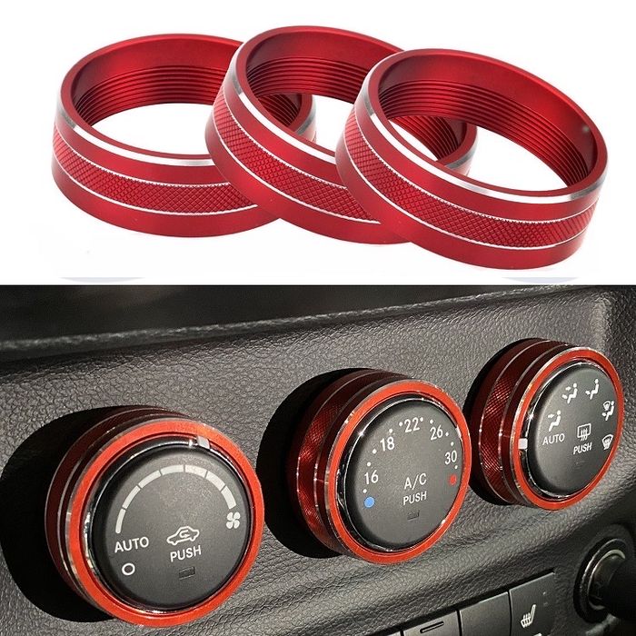 Jeep Wrangler Dodge Challenger ручки кондиціонеру алюміній
