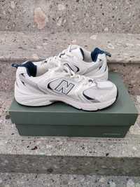 New Balance 530 White Silver Navy 42