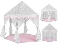 Namiot dla dzieci szaro - różowy Kruzzel