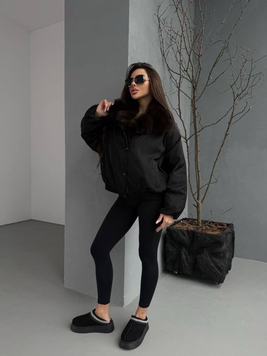 Куртка парка з натуральним хутром