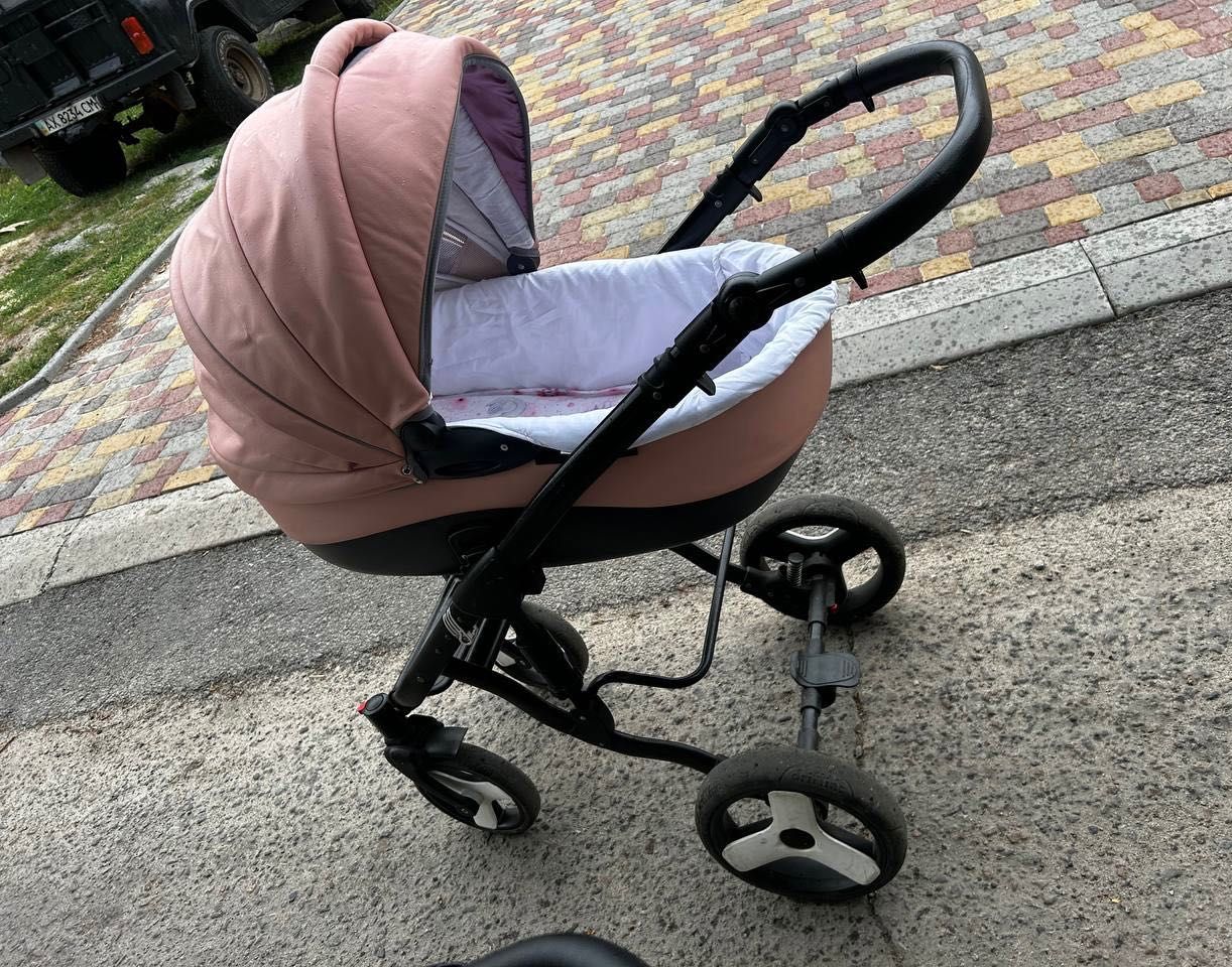 Коляска дитяча  рожева