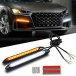 ДХО LED дневные ходовые огни- постоянный белый + жёлтые поворотники