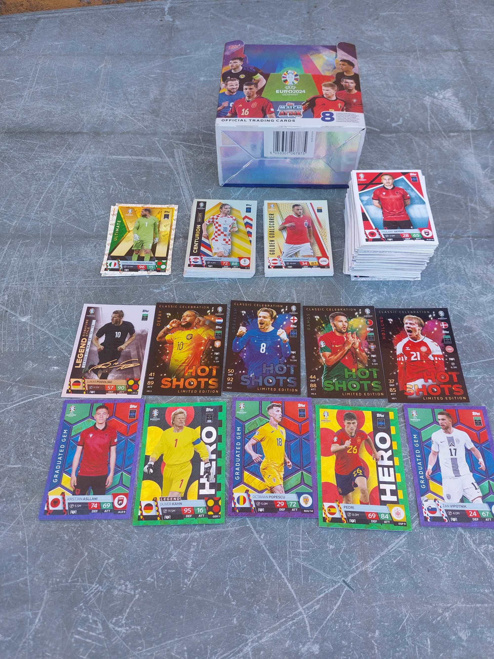 Lote Cartas Euro Match Attax
