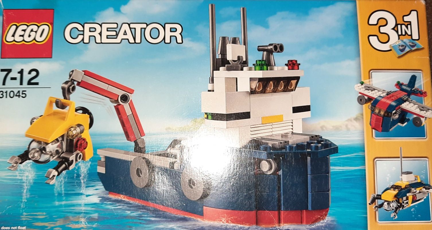 Lego creator 31045 statek, samolot 3w1