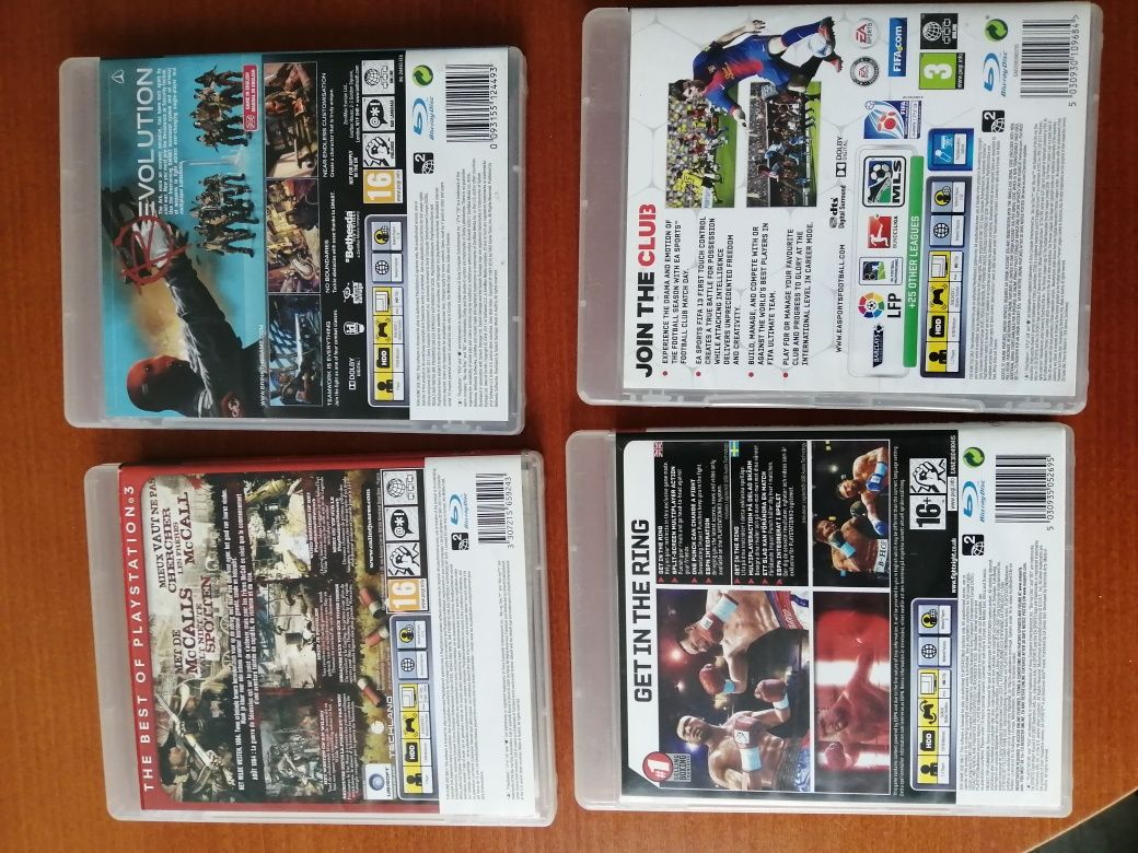 4 gy ps3 fight night, call of Juarez, fifa, brink