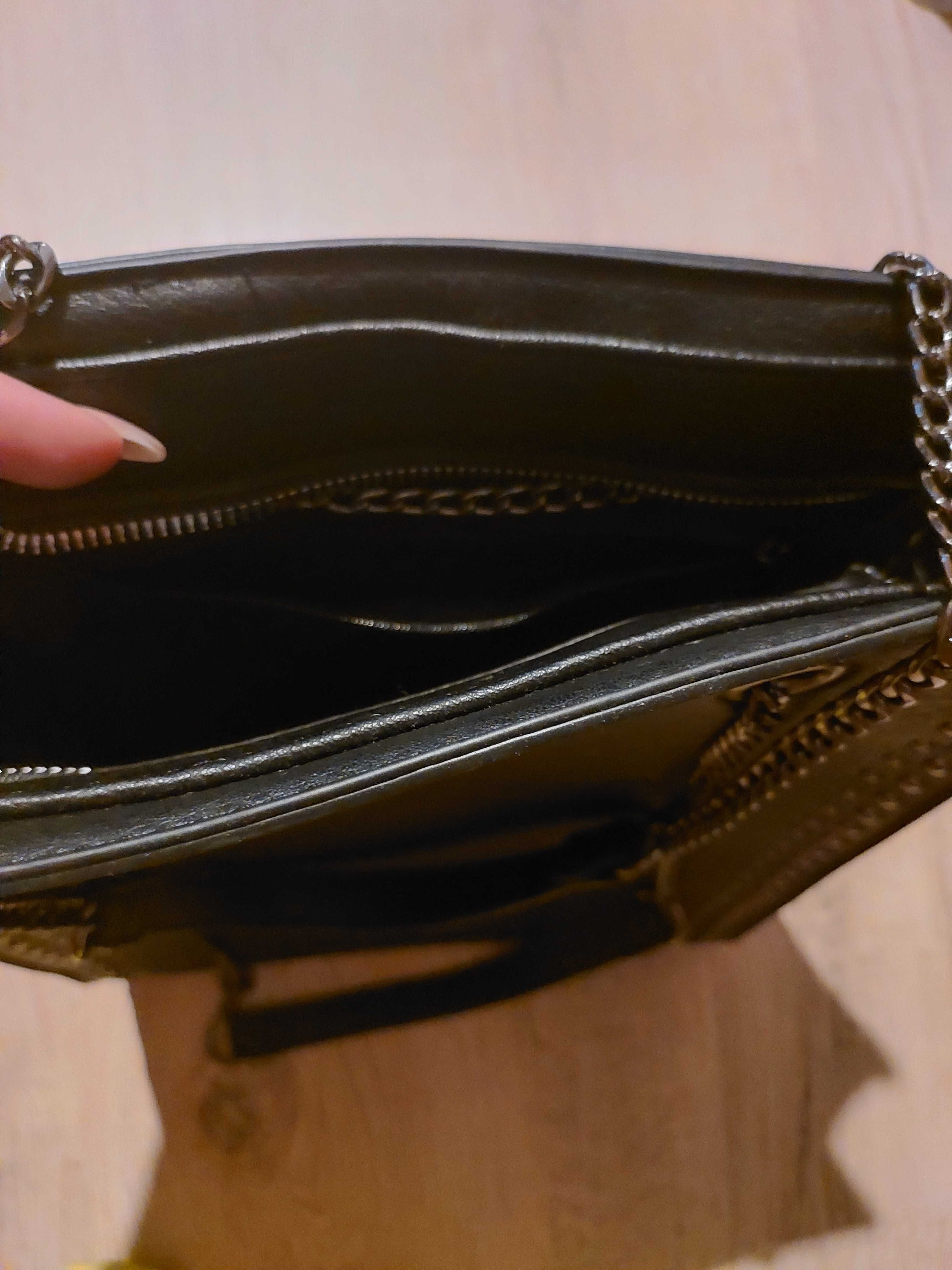 Torba shopper z dżetami czarna House