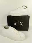 Armani Exchange skórzane sneakersy platformy 41
