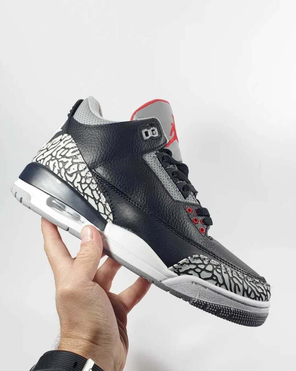 Meskie buty AJ 3 White Black sneakersy meski buty 41-46