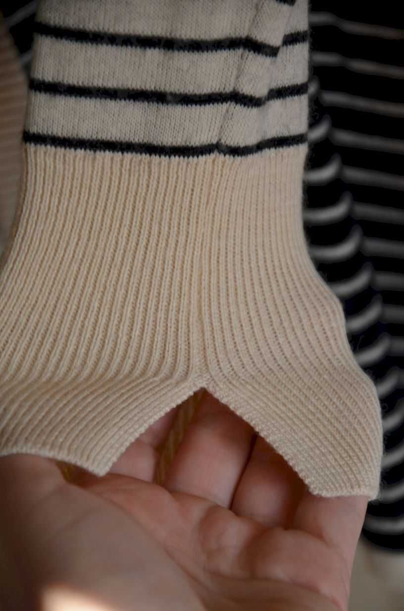 Sweter kardigan długi w paski wełniany ciepły M L z kieszeniami