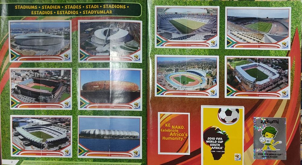 Caderneta South África 2010