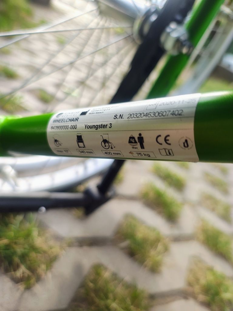 Wózek inwalidzki aktywny dziecięcy