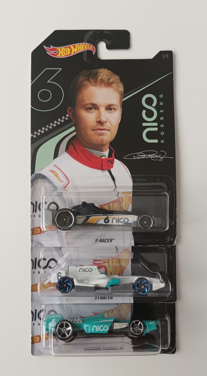 Hot Wheels Nico Rosberg Formuła F1 Racer set 1/64