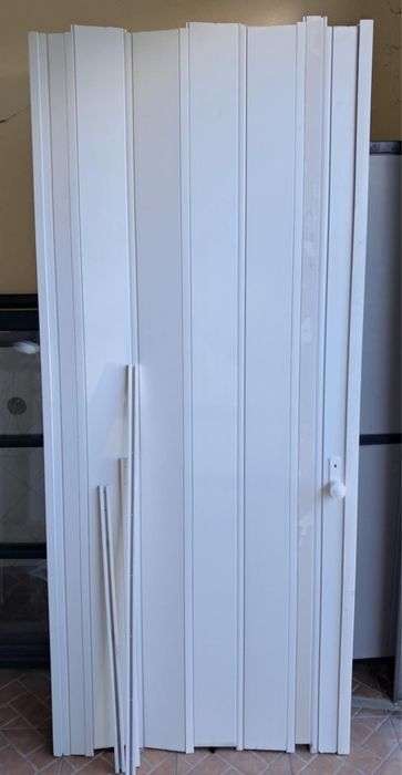 Porta de fole branca