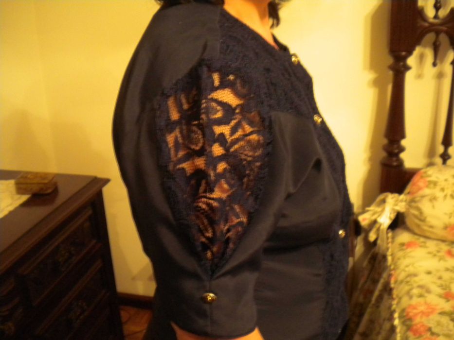 Blusa Azul com renda M