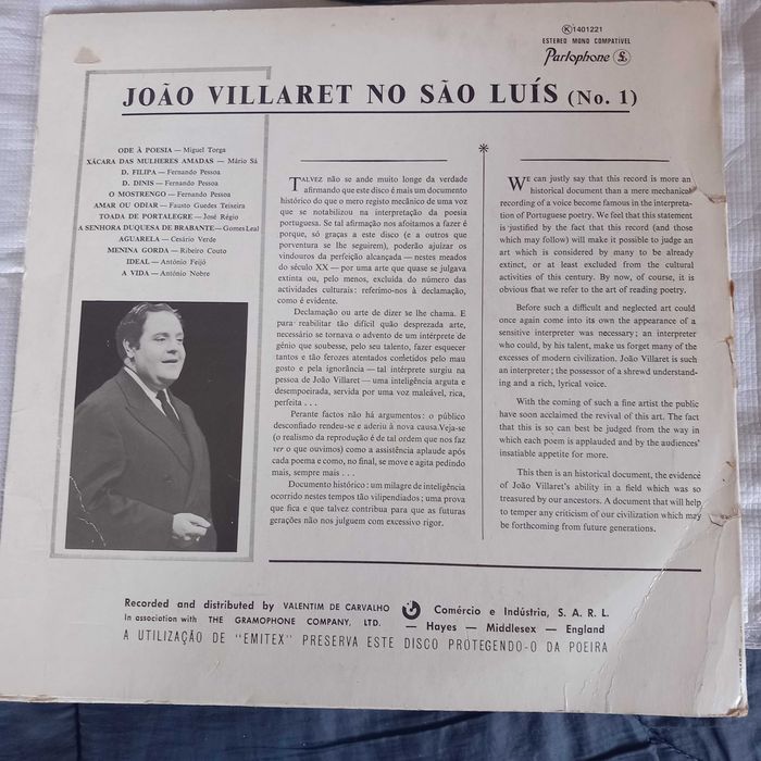 Vinil João Villaret