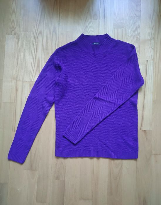 Fioletowy sweterek Cashmere-Feeling 36