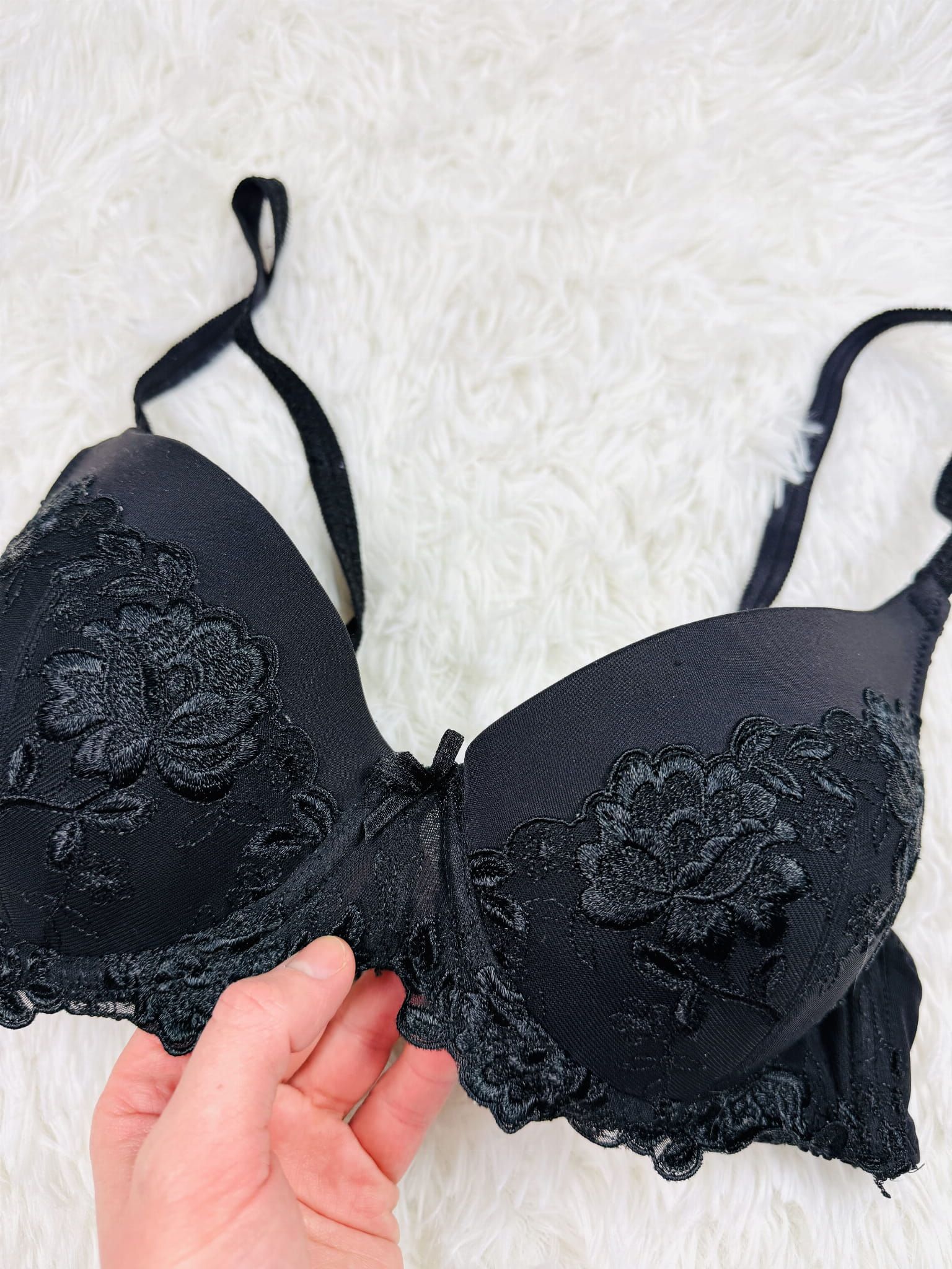 Biustonosz push-up 75C czarny