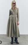 Sukienka zw Collection Zara r. S khaki midi